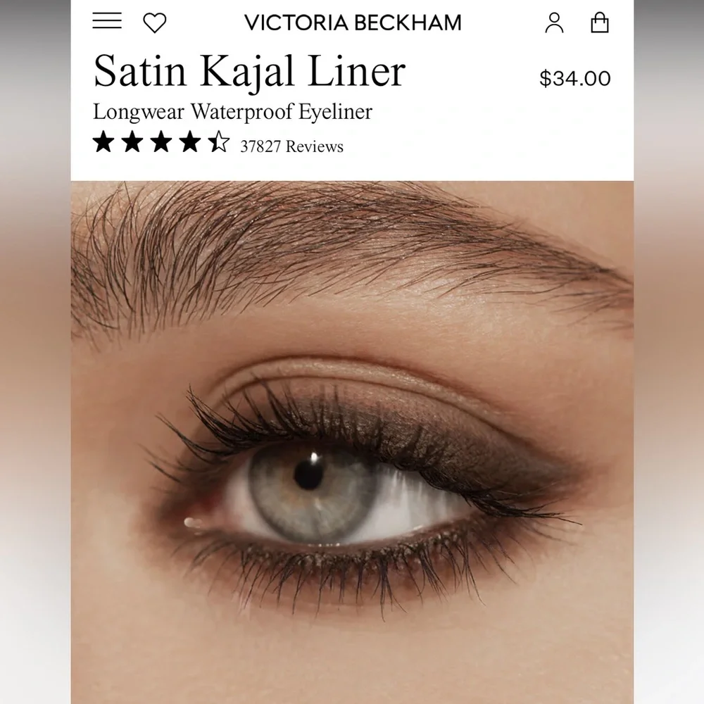 NIB Victoria Beckham Beauty Satin Kajal Liner in Cocoa - Picture 2 of 4